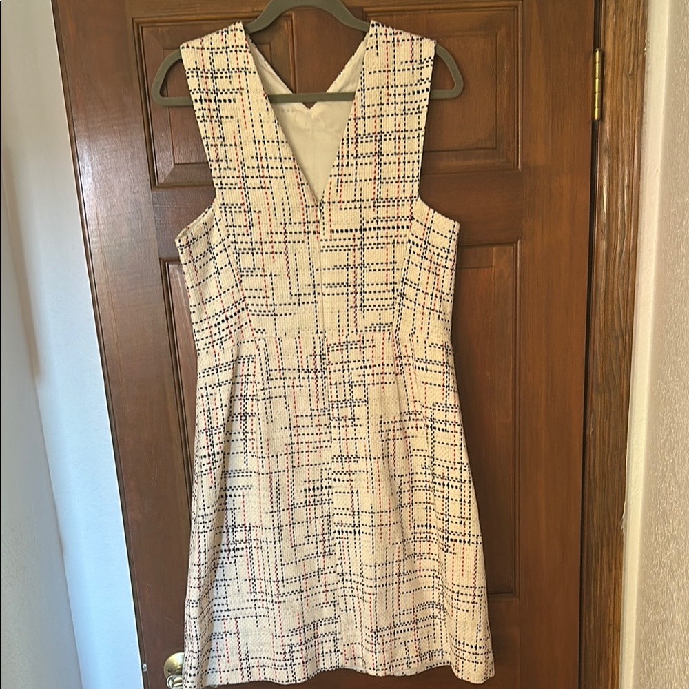 Banana Republic Textured Cream and Black Tweed Dress - Picture 4 of 6